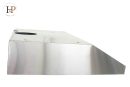 Campana Mars con Capelo acero inox. 600mm 280 m³/h